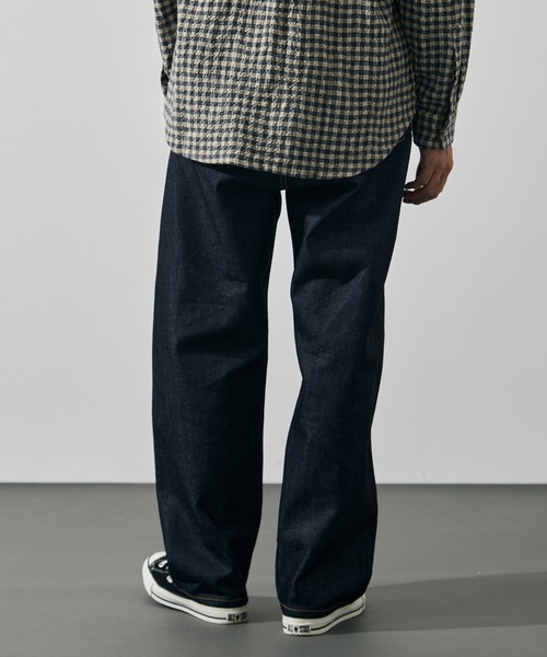 is-ness(イズネス)の「【is-ness/イズネス】Selvedge 5-Pocket One-Wash Denim Pants(デニムパンツ・メンズ・ダークインディゴブルー/ブラック・L/M)」の5枚目の写真