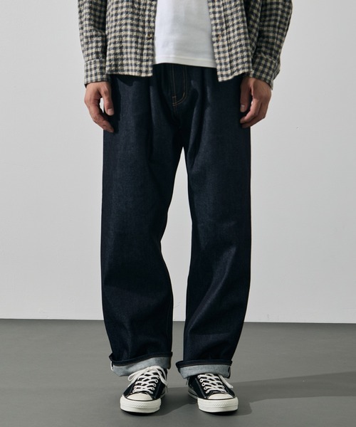 is-ness(イズネス)の「【is-ness/イズネス】Selvedge 5-Pocket One-Wash Denim Pants(デニムパンツ・メンズ・ダークインディゴブルー/ブラック・L/M)」の6枚目の写真