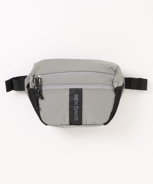 BEN DAVIS(ベンデイビス)の「LARGE WAIST BAG(ボディバッグ/ウエストポーチ・メンズ・ブラック/グレー/チャコールグレー・FREE)」の3枚目の写真