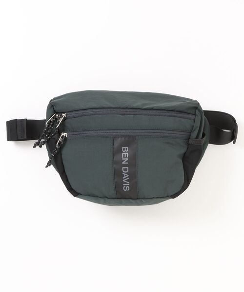 BEN DAVIS(ベンデイビス)の「LARGE WAIST BAG(ボディバッグ/ウエストポーチ・メンズ・ブラック/グレー/チャコールグレー・FREE)」の2枚目の写真