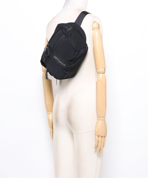 BEN DAVIS(ベンデイビス)の「LARGE WAIST BAG(ボディバッグ/ウエストポーチ・メンズ・ブラック/グレー/チャコールグレー・FREE)」の7枚目の写真