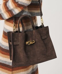 【WEB限定】<VIOLAd’ORO>TRERO スエード トートバッグ M