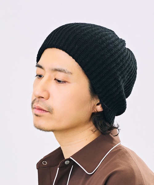 CA4LA（カシラ）の「ECO CAPE LILY4（ニットキャップ/ビーニー・メンズ・グレー/ベージュ/ブラック・ONESIZE）」の4枚目の写真