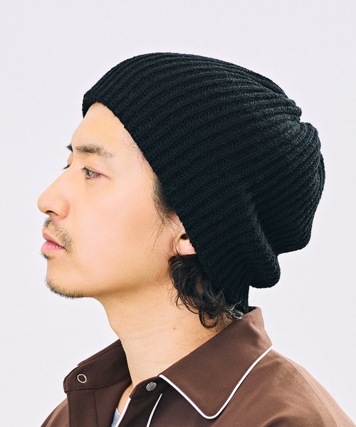 CA4LA（カシラ）の「ECO CAPE LILY4（ニットキャップ/ビーニー・メンズ・グレー/ベージュ/ブラック・ONESIZE）」の5枚目の写真