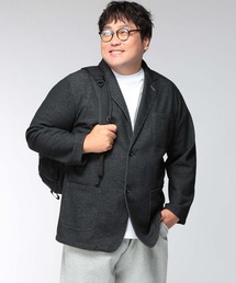 ジャケット メンズ 大きいサイズ 裏ボーダー シングルボタン カットジャケット LOUIS CHAVLON (ルイシャブロン)
