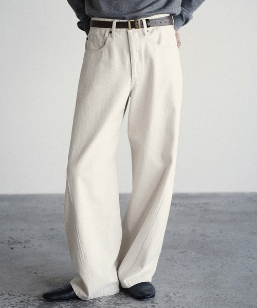 WYM LIDNM(ウィム バイ リドム)の「ANILINE LEATHER HOOK BELT(ベルト・メンズ・ブラック/ダークブラウン・M/L)」の9枚目の写真
