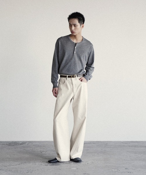 WYM LIDNM(ウィム バイ リドム)の「ANILINE LEATHER HOOK BELT(ベルト・メンズ・ブラック/ダークブラウン・M/L)」の11枚目の写真
