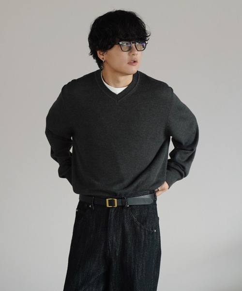 WYM LIDNM(ウィム バイ リドム)の「ANILINE LEATHER HOOK BELT(ベルト・メンズ・ブラック/ダークブラウン・M/L)」の20枚目の写真