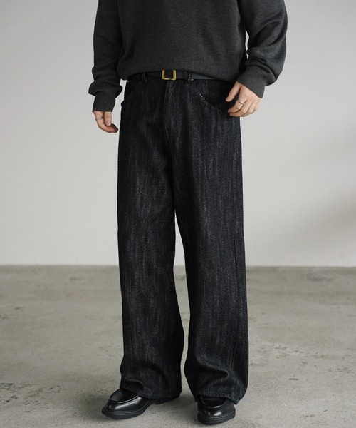 WYM LIDNM(ウィム バイ リドム)の「ANILINE LEATHER HOOK BELT(ベルト・メンズ・ブラック/ダークブラウン・M/L)」の17枚目の写真