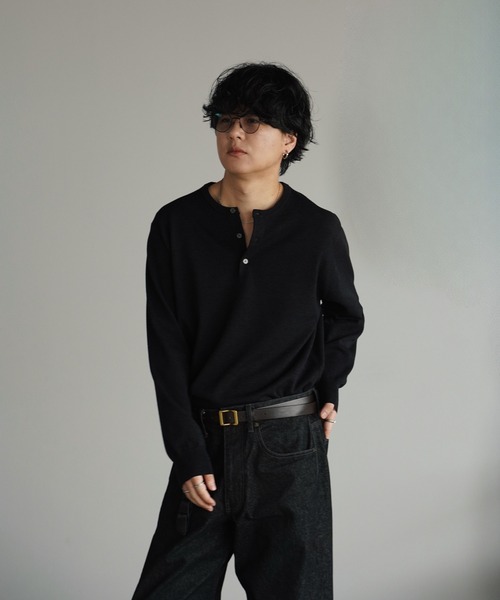 WYM LIDNM(ウィム バイ リドム)の「ANILINE LEATHER HOOK BELT(ベルト・メンズ・ブラック/ダークブラウン・M/L)」の21枚目の写真