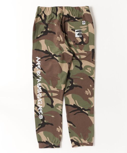 AAPE BY A BATHING APE（エーエイプバイアベイシングエイプ）の「AAPE SWEAT PANTS(Camouflage)（スウェットパンツ・メンズ・グリーン系その他2/ホワイト×ブラック・LARGE/MEDIUM/SMALL/X-LARGE）」の6枚目の写真
