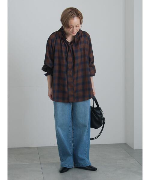 Te chichi(テチチ)の「ミッドライズストレートワイドデニムパンツ(その他パンツ・レディース・ネイビー/ブルー・S/M)」の19枚目の写真