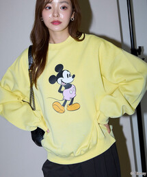 PUBLUX/パブリュクス Mickey Mouse/ミッキーマウス/ プリントスウェット 限定展開