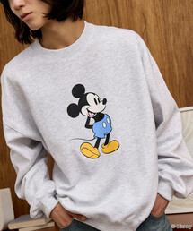 PUBLUX/パブリュクス Mickey Mouse/ミッキーマウス/ プリントスウェット 限定展開