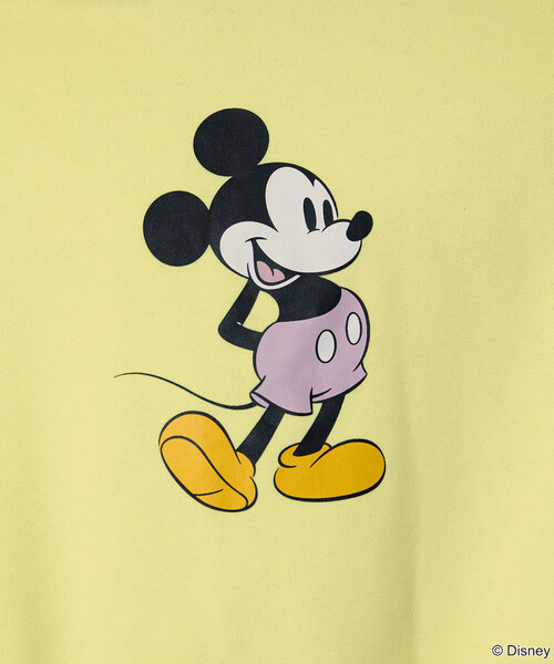 PUBLUX(パブリュクス)の「PUBLUX/パブリュクス Mickey Mouse/ミッキーマウス/ プリントスウェット 限定展開(スウェット・メンズ・チャコールグレー/イエロー/ブラウン/ライトグレー・SMALL/MEDIUM/LARGE)」の12枚目の写真
