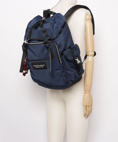 DSQUARED2（ディースクエアード）の「Dsquared2 heritage Backpacks/0261（バックパック/リュック・メンズ・ネイビー・FREE）」の5枚目の写真