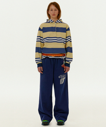Incur Wide Sweatpants Navy