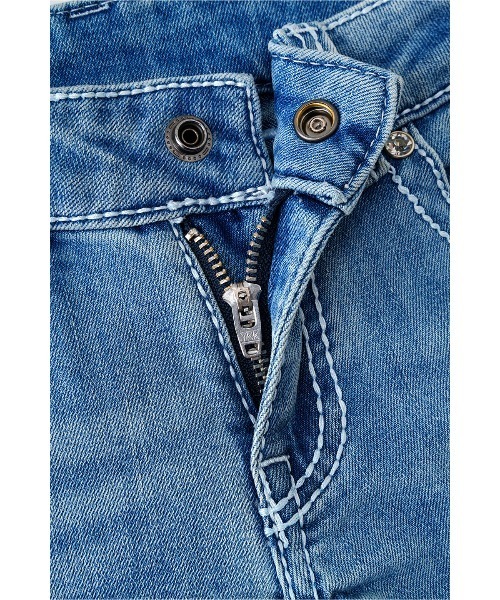 SupBaby by SUPPLIER（サプベイビーバイサプライヤー）の「デニム｜Embroidery Flared Jeans｜SupBaby by SUPPLIER（デニムパンツ・レディース・ライトブルー・SMALL/X-SMALL）」の4枚目の写真