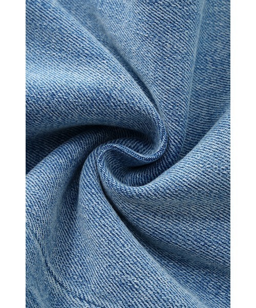 SupBaby by SUPPLIER（サプベイビーバイサプライヤー）の「デニム｜Embroidery Flared Jeans｜SupBaby by SUPPLIER（デニムパンツ・レディース・ライトブルー・SMALL/X-SMALL）」の2枚目の写真