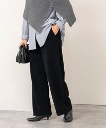 【WEB限定】ウォッシャブルパイルストレートイージーパンツ