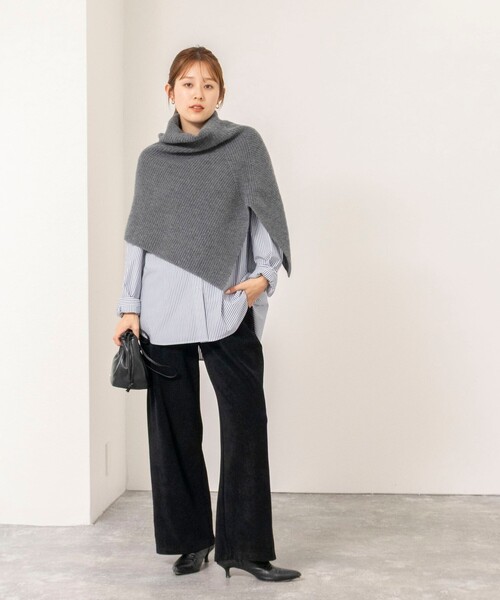 NOLLEY’S(ノーリーズ)の「【WEB限定】ウォッシャブルパイルストレートイージーパンツ(その他パンツ・レディース・キャメル/ブラック・FREE)」の10枚目の写真