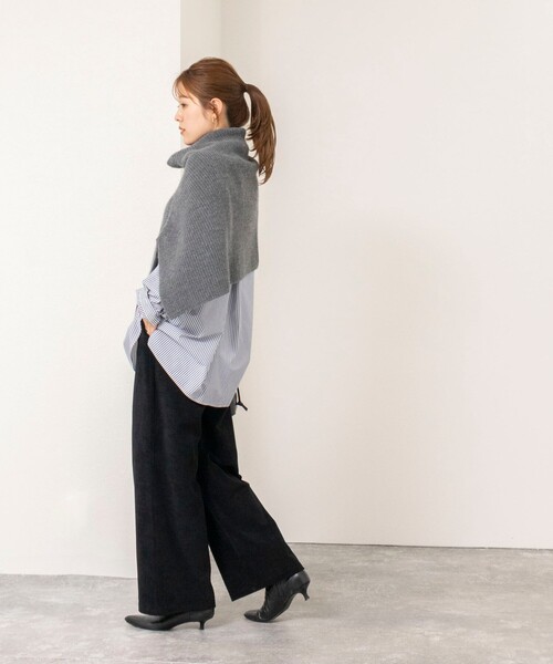 NOLLEY’S(ノーリーズ)の「【WEB限定】ウォッシャブルパイルストレートイージーパンツ(その他パンツ・レディース・キャメル/ブラック・FREE)」の11枚目の写真