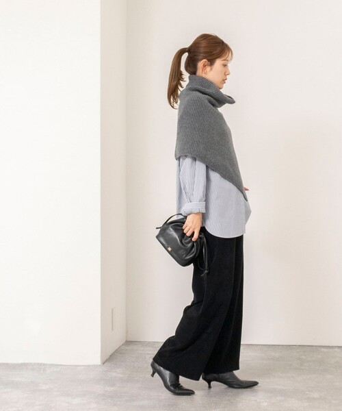NOLLEY’S(ノーリーズ)の「【WEB限定】ウォッシャブルパイルストレートイージーパンツ(その他パンツ・レディース・キャメル/ブラック・FREE)」の13枚目の写真