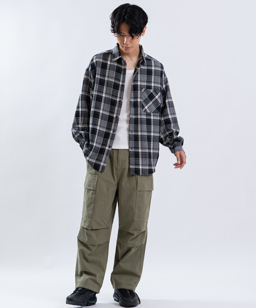 Universal Style Wear(ユニバーサルスタイルウェア)の「TCRビエラチェック長袖ルーズREGシャツ(シャツ/ブラウス・メンズ・C/A/B・LARGE/X-LARGE/MEDIUM)」の7枚目の写真
