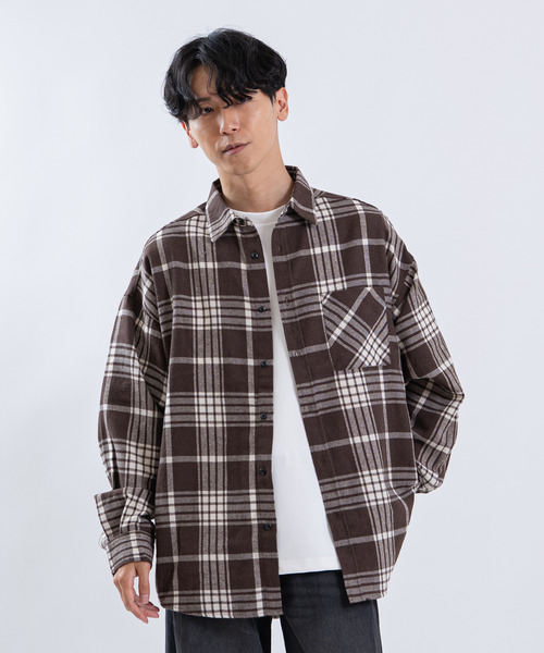 Universal Style Wear(ユニバーサルスタイルウェア)の「TCRビエラチェック長袖ルーズREGシャツ(シャツ/ブラウス・メンズ・C/A/B・LARGE/X-LARGE/MEDIUM)」の9枚目の写真