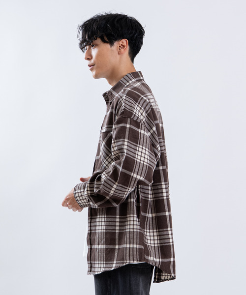 Universal Style Wear(ユニバーサルスタイルウェア)の「TCRビエラチェック長袖ルーズREGシャツ(シャツ/ブラウス・メンズ・C/A/B・LARGE/X-LARGE/MEDIUM)」の10枚目の写真