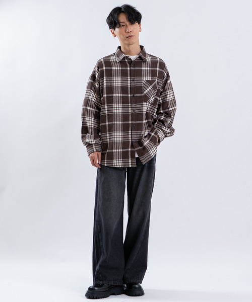 Universal Style Wear(ユニバーサルスタイルウェア)の「TCRビエラチェック長袖ルーズREGシャツ(シャツ/ブラウス・メンズ・C/A/B・LARGE/X-LARGE/MEDIUM)」の12枚目の写真