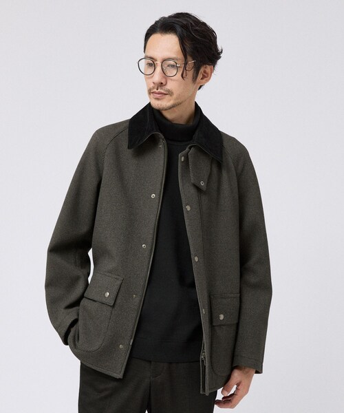 TAKEO KIKUCHI(タケオキクチ)の「ダウンファブリック 千鳥 ブルゾン(ブルゾン・メンズ・チャコールグレー/ネイビー・02/04/03)」の7枚目の写真