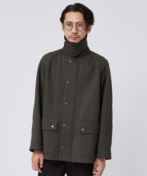 TAKEO KIKUCHI(タケオキクチ)の「ダウンファブリック 千鳥 ブルゾン(ブルゾン・メンズ・チャコールグレー/ネイビー・02/04/03)」の9枚目の写真