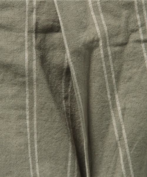 LBC（エルビーシー）の「コットンリネンタック使いガウチョパンツ（その他パンツ・レディース・オフホワイト/オリーブ/ネイビー・MEDIUM/LARGE）」の12枚目の写真