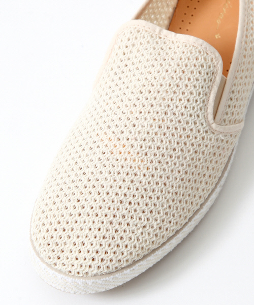 RIVIERAS スリップオン ベージュ RIVIERAS リビエラ メンズスリッポン