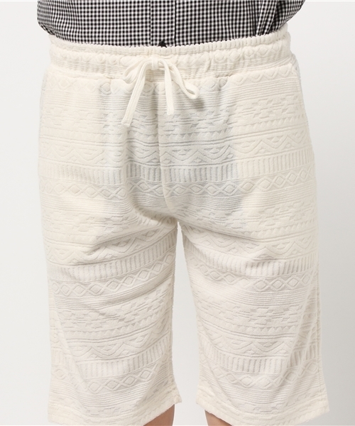VENCEEXCHANGE（ヴァンスエクスチェンジ）の「パイルオルテガジャガードショーツ              （その他パンツ・メンズ・オフホワイト/グレー・MEDIUM/LARGE）」の6枚目の写真