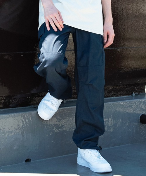 8(eight)(エイト)の「カーゴパンツ ミリタリー ワイドパンツ 軍パン(カーゴパンツ)」|ネイビー