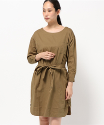 LBC | コットンツイル微起毛チュニックワンピース (ワンピース)