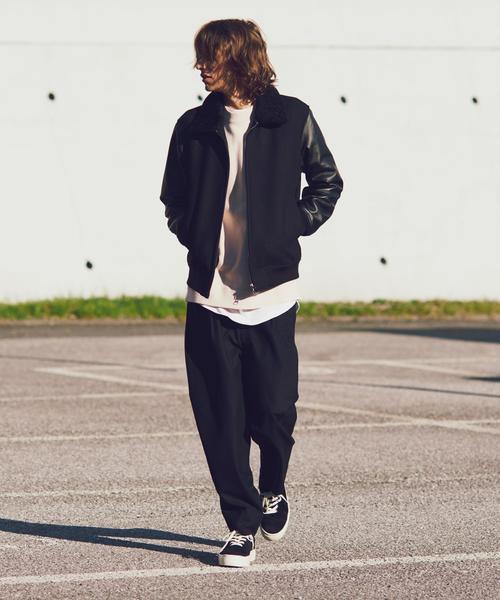 MONKEY TIME(モンキータイム)の「<monkey time> フラノ 1P イージーワイドパンツ(その他パンツ・メンズ・ブラック/グレー・LARGE/SMALL/MEDIUM)」の10枚目の写真