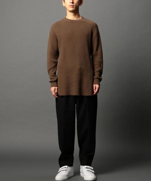 MONKEY TIME(モンキータイム)の「<monkey time> フラノ 1P イージーワイドパンツ(その他パンツ・メンズ・ブラック/グレー・LARGE/SMALL/MEDIUM)」の3枚目の写真