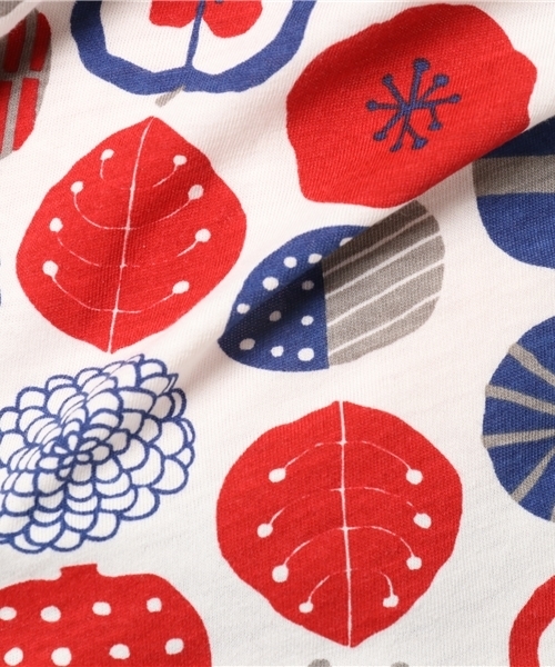 CUBE SUGAR（キューブシュガー）の「TC天竺 スライスフラワープリント タンクトップ（タンクトップ・レディース・グレー/ナチュラル/チャコール・M）」の11枚目の写真