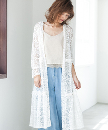 fifth | 【インスタグラマーコラボ】フラワーレースロングガウン(カーディガン/ボレロ)