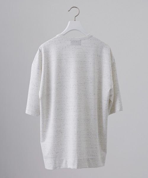 STUDIOUS(ステュディオス)の「【STUDIOUS】ネップポンチビッグTシャツ(Tシャツ/カットソー・メンズ・ホワイト/ピンク/ブラック・1/2)」の7枚目の写真