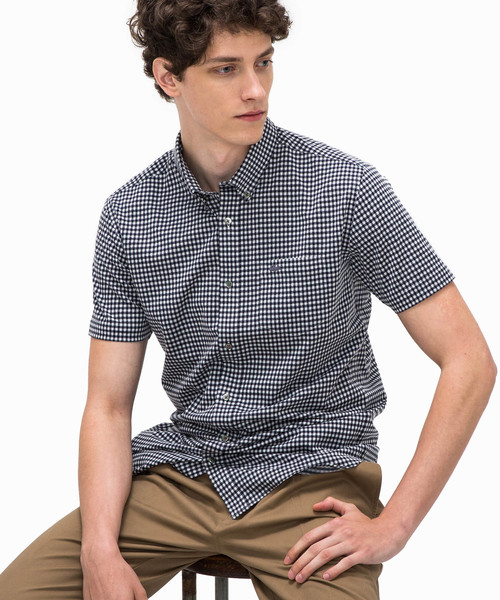 ギンガムチェック ビズポロ 半袖 シャツ ブラウス Lacoste ラコステ のファッション通販 Zozotown