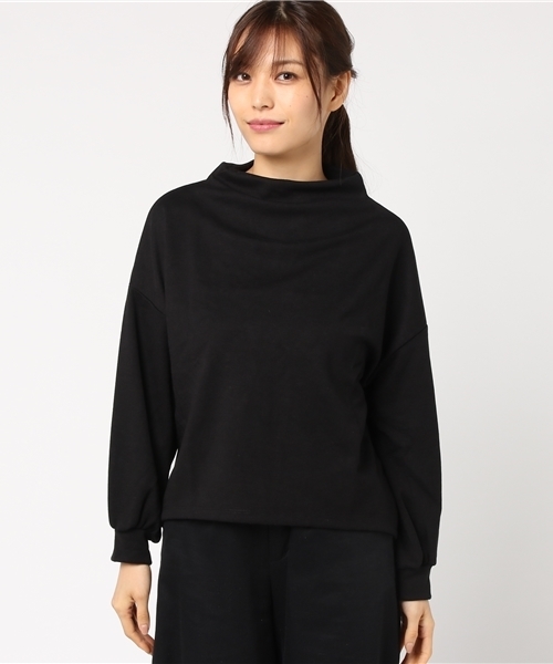 earth music&ecology(アースミュージックアンドエコロジー)の「・ボトルネックボリュームスリーブプルオーバー(Tシャツ/カットソー・レディース・ブラック/ネイビー/ダークグリーン/杢グレー/ブラウン/アイボリー・FREE)」の11枚目の写真