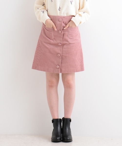 Majestic Legon マジェスティックレゴン の Web限定価格 コーデュロイ台形ミニスカート スカート Wear