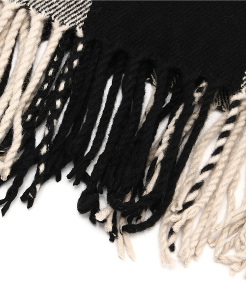 Bou Jeloud（ブージュルード）の「ボーダーストール（ストール/ショール・レディース・ブラック/レッド・ONE SIZE）」の3枚目の写真