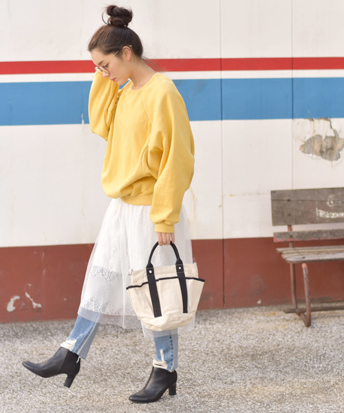 coca（coca）（コカ）の「コンパクト2wayべジバッグ（ショルダーバッグ・レディース・アイボリー/ブラック/A・ONE SIZE）」の10枚目の写真