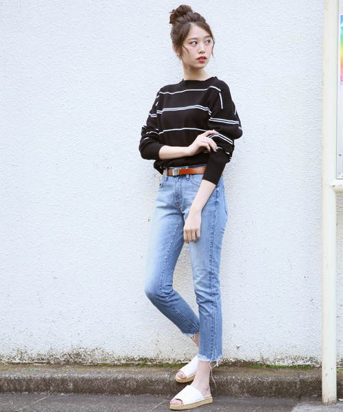 LOWRYS FARM（ローリーズファーム）の「ＣＯＮＥ＊ガールフレンド　778791 （デニムパンツ・レディース・ブルー/ワンウォッシュ/ブラック/ブルー系その他・LARGE/MEDIUM/SMALL）」の14枚目の写真