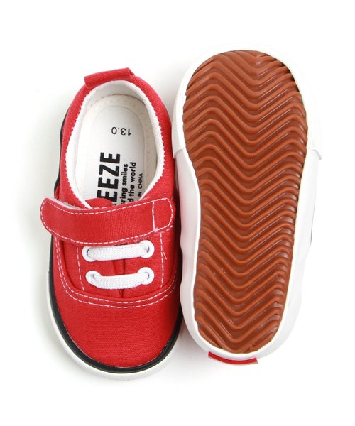 BREEZE（ブリーズ）の「ベビーキャンバススニーカー（スニーカー・キッズ・レッド/ブラック/オフホワイト/イエロー/サックスブルー・15 /13.5/14/13/14.5）」の16枚目の写真